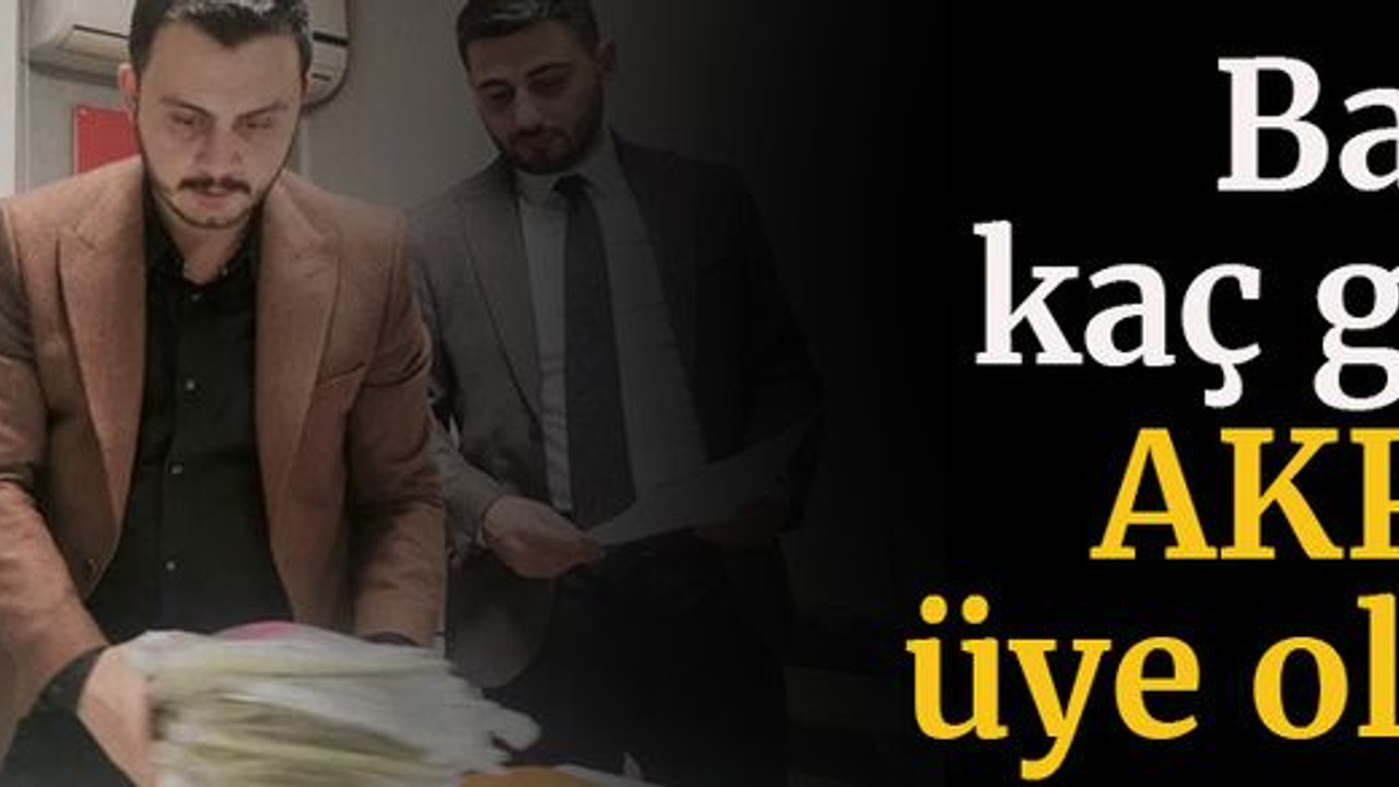 Bakın kaç genç AKP’ye üye oldu?